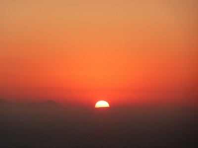サントリーニの夕陽